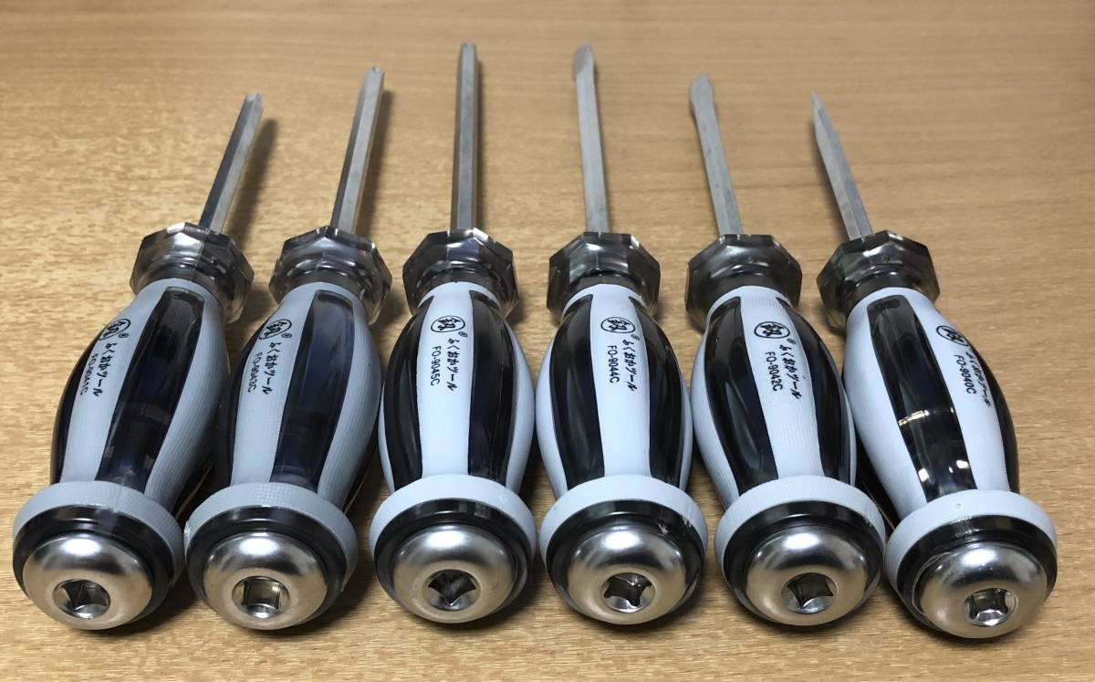 ふくおかツール☆釼☆貫通ドライバー6本セット☆先端磁力 付き_画像3
