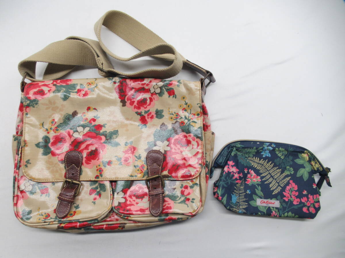 【送900円】3045　Cath Kidson キャスキッドソン　バッグ8点まとめ　ショルダー/ハンド/トート/ポーチ/リュック/花柄/ラミネート バラ不可_画像2