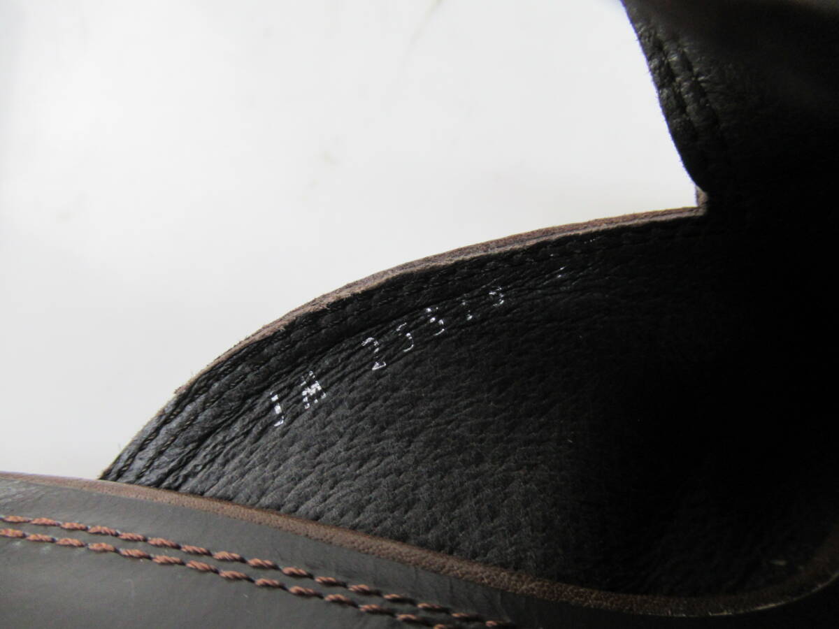 【送900円】3218　JOHNNY MOKE LONDON　ジョニーモーク　レザーミュール　パンプス　ヒール　ブラウン　日本製　サンダル　39_画像9