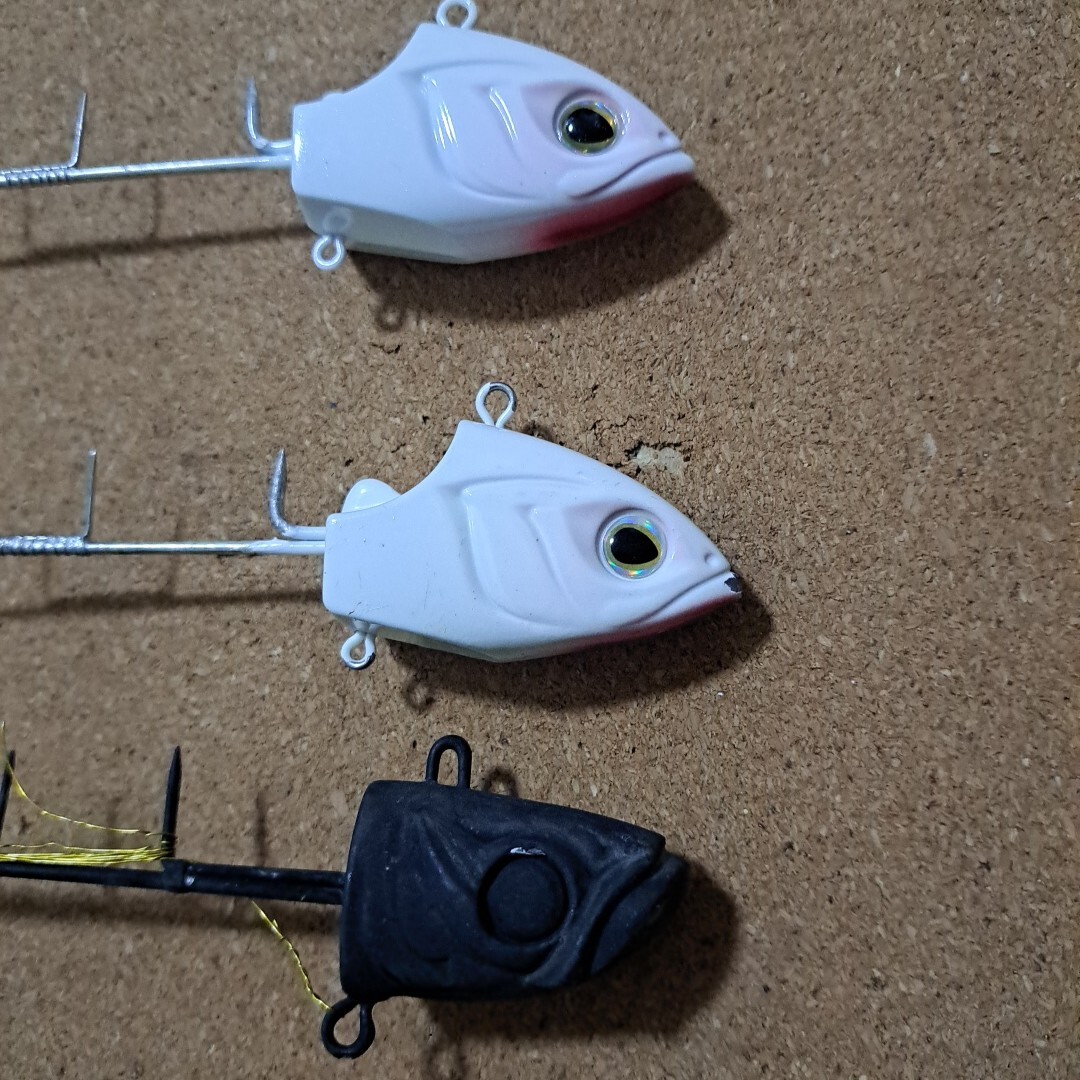 未使用と中古品 シマノ サーベルマスター 船テンヤ50号とハヤブサ 太刀魚テンヤBSステルスブラック 3個セット 送料180円　　　_画像3