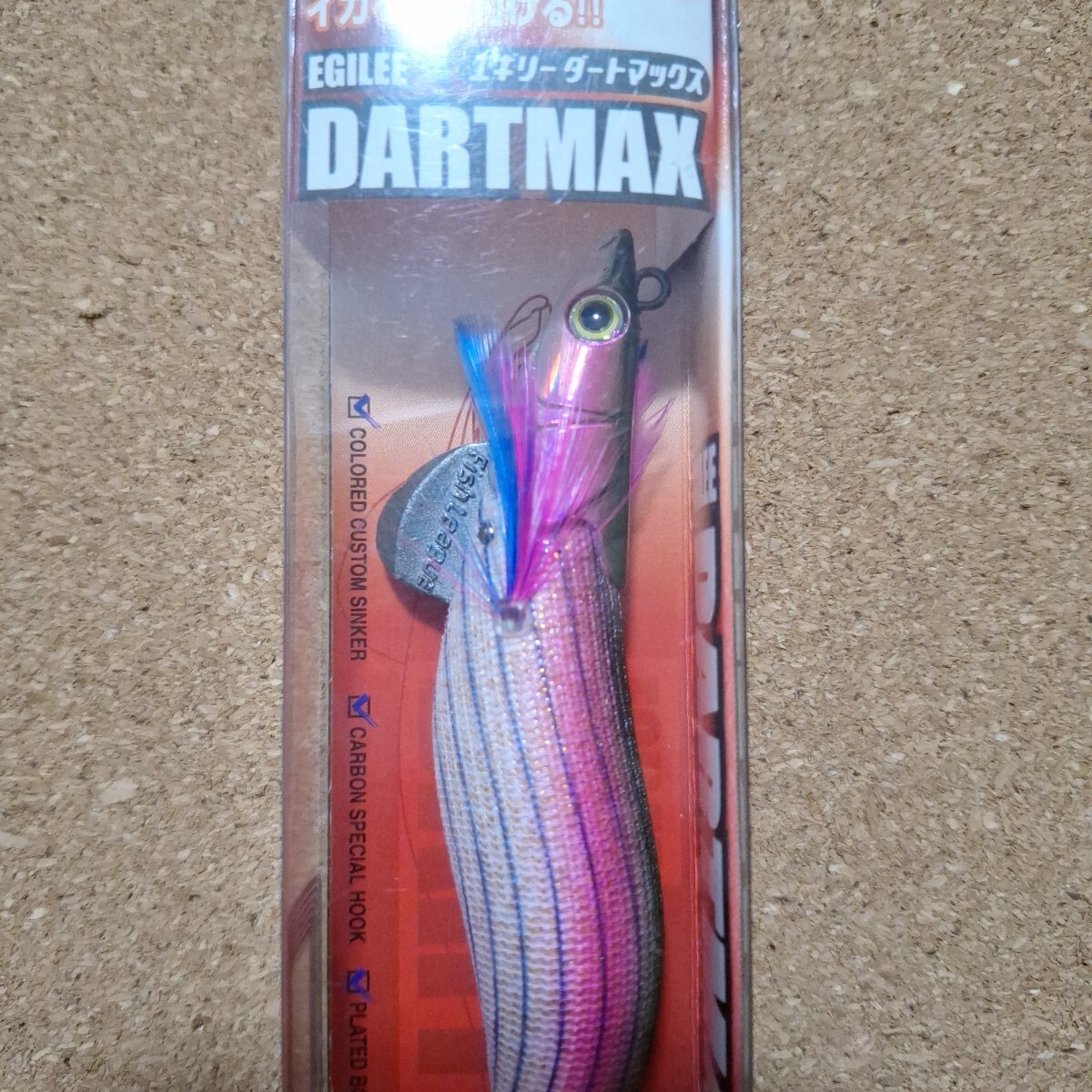 新品 フィッシュリーグ エギリー ダートマックス3.5号 ピンクボーダーゴールドリッチ 希少品_画像2