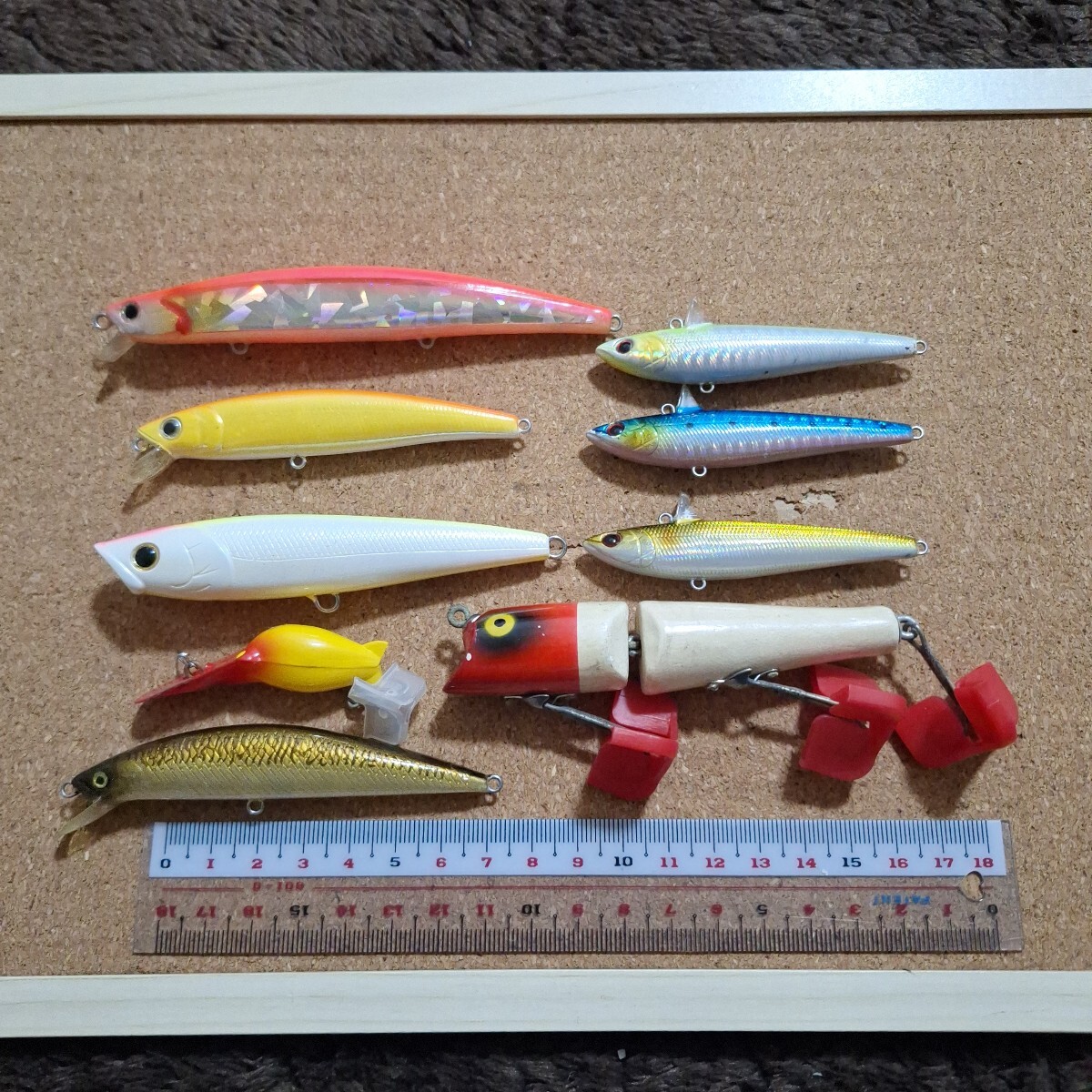 中古品 ルアー9個 シーバス&青物に 送料180円_画像1