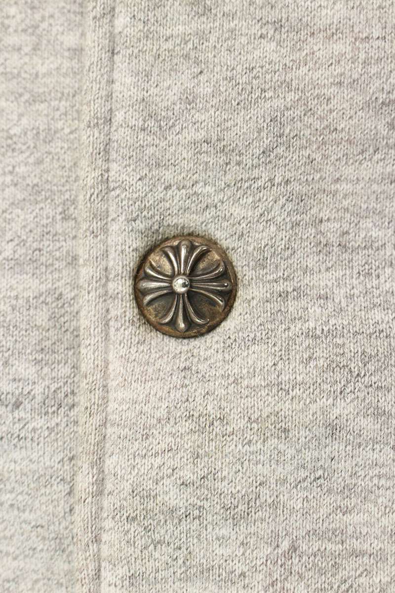 クロムハーツ ブルゾン サイズ:M JKT GRP NOT BOMBER CHワッペンレザー切り替えスタジャンブルゾン 中古 OS06_画像4