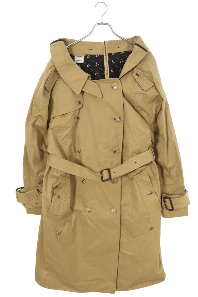 ヴェトモン マッキントッシュ サイズ:XS WAH18JA7 アシンメトリーデザインベルト付きトレンチコート 中古 BS99_画像1