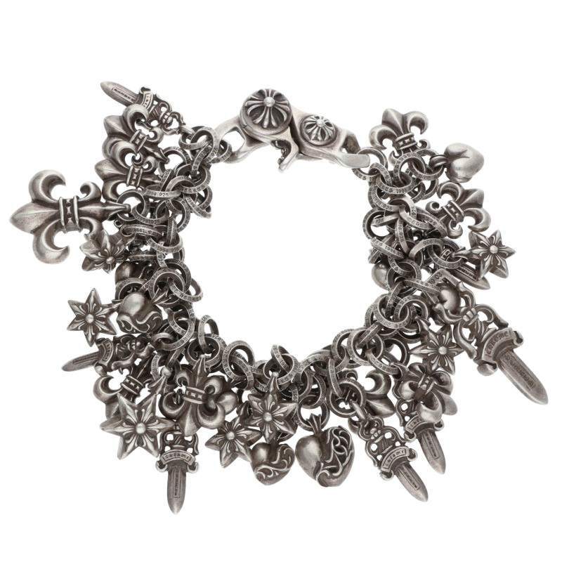 クロムハーツ ブレスレット LIQUID シルバーブレスレット 中古 SJ02_画像1