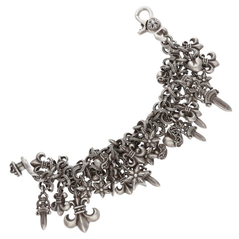 クロムハーツ ブレスレット LIQUID シルバーブレスレット 中古 SJ02_画像2