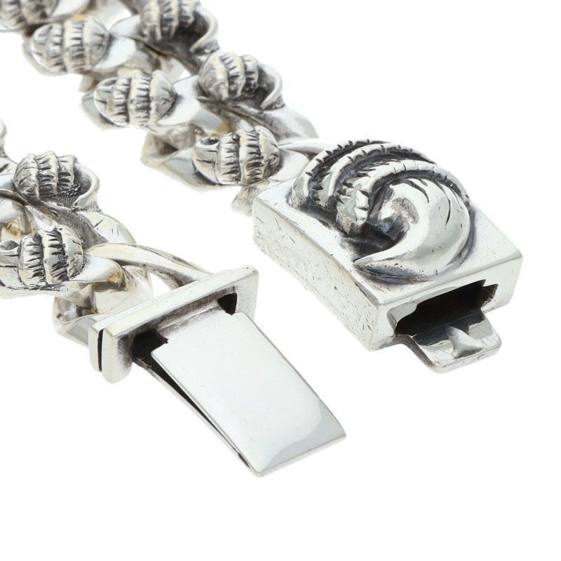 クロムハーツ サイズ:12LINK BOX ID CROW ボックスIDクロウ シルバーブレスレット 中古 SS07_画像4