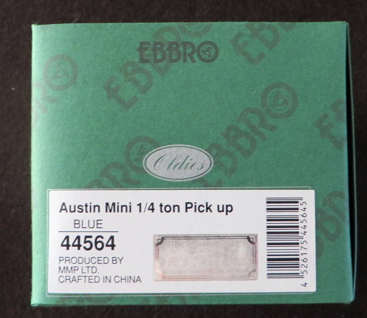 エブロ EBBRO 1/43 Austin Mini 1/4ton PICK-UP 44564 BLUE 青色_画像7