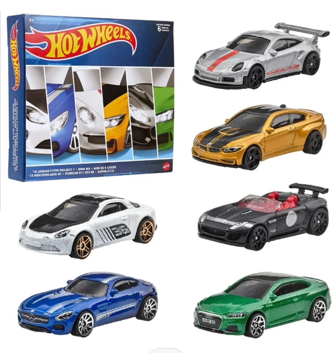 ホットウィール(Hot Wheels) ヨーロピアン カーカルチャー マルチパック ミニカー6台入_画像4