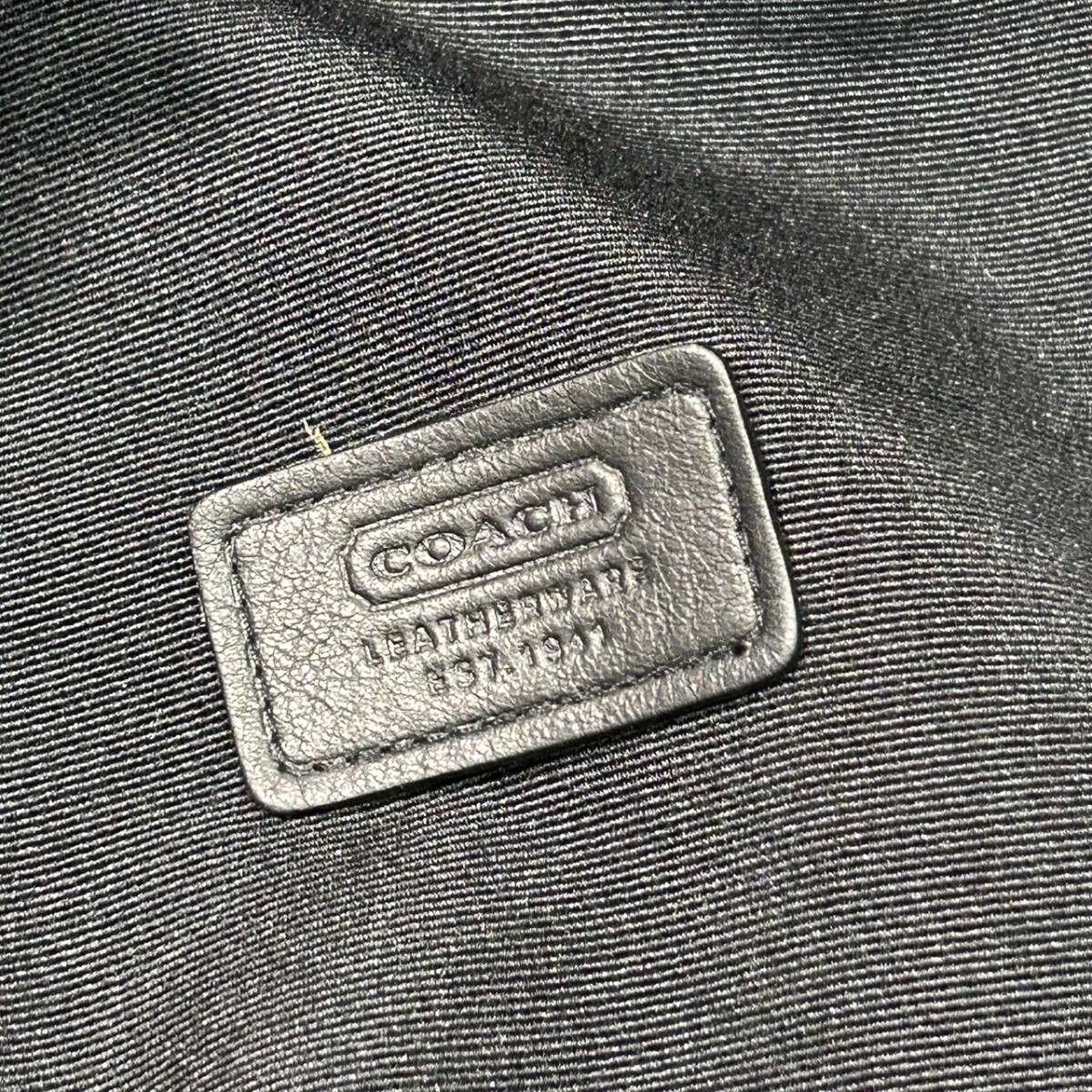 【YH-4064】中古品 COACH コーチ シグネチャー ロゴ バケットハット ブラック系 レディース 帽子 サイズ：M/L 付属品無し_画像8