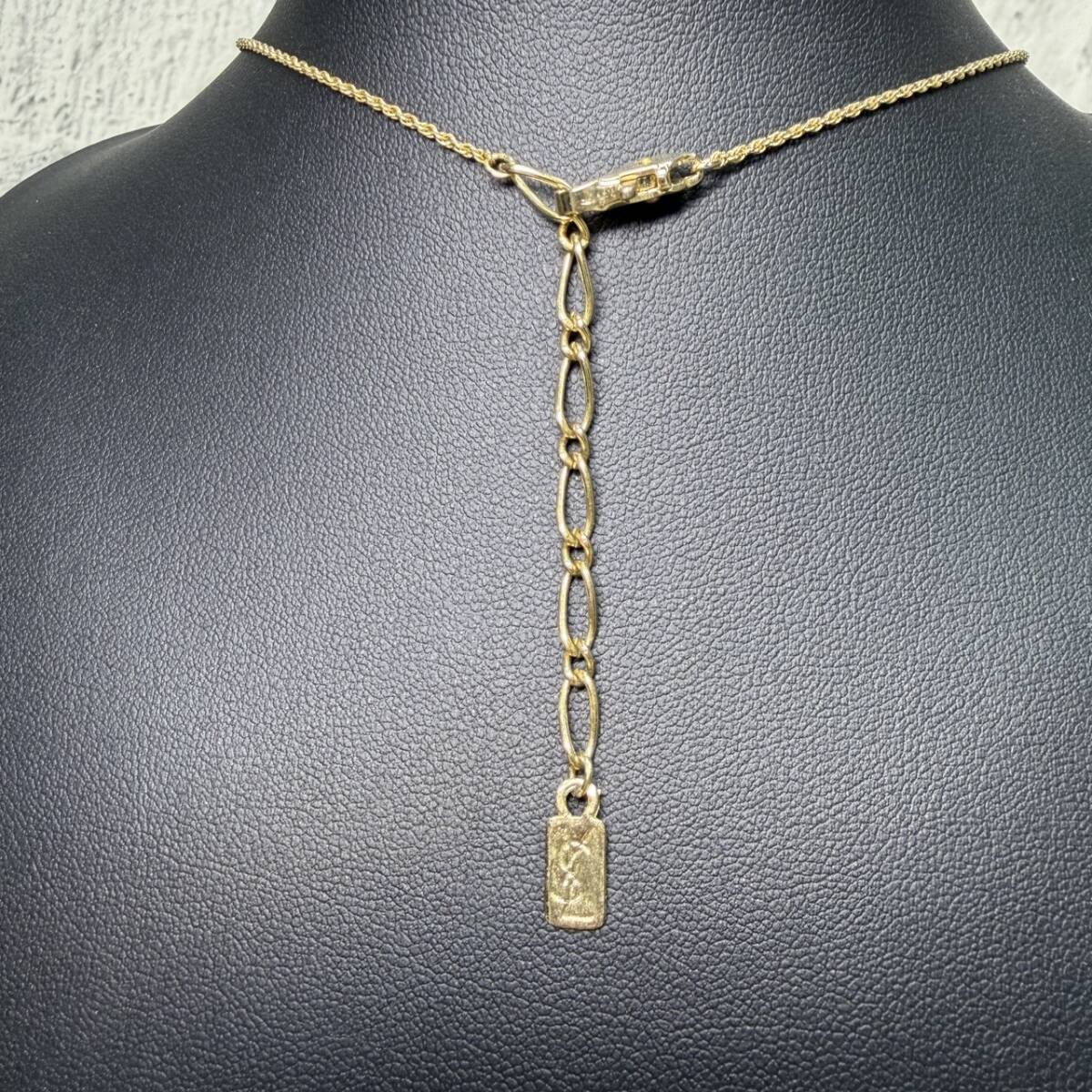 【YH-4192】保管品 Yves Saint Laurent イヴサンローラン ネックレス ペンダントトップ YSL ゴールド ネックレス アクセサリー ジュエリー _画像6