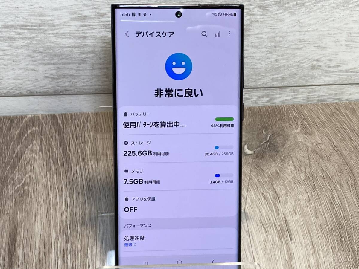 【YH-4182】中古品 docomo ドコモ SC-52C SAMSUNG Galaxy S22 Ultra ファントムブラック 利用制限〇 付属品無し 動作品_画像10