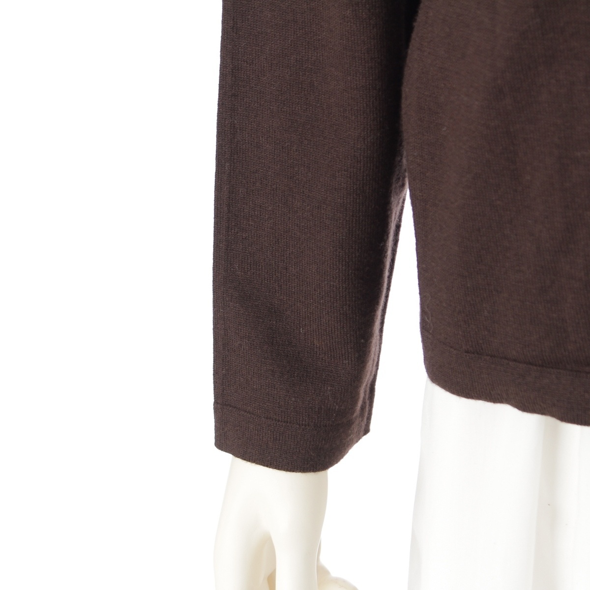  Salvatore Ferragamo шерсть gun chi-ni вязаный Brown M[ б/у ]