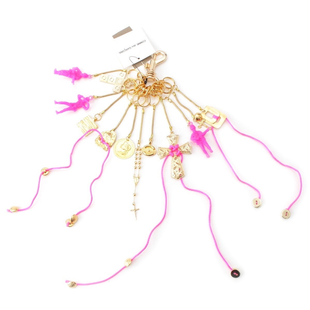 コムデギャルソンオムプリュス Judy Blame ジュディブレイム GP 兵隊 アクセサリー PO-K705-051-1-1 ピンク ゴールド【中古】_画像1