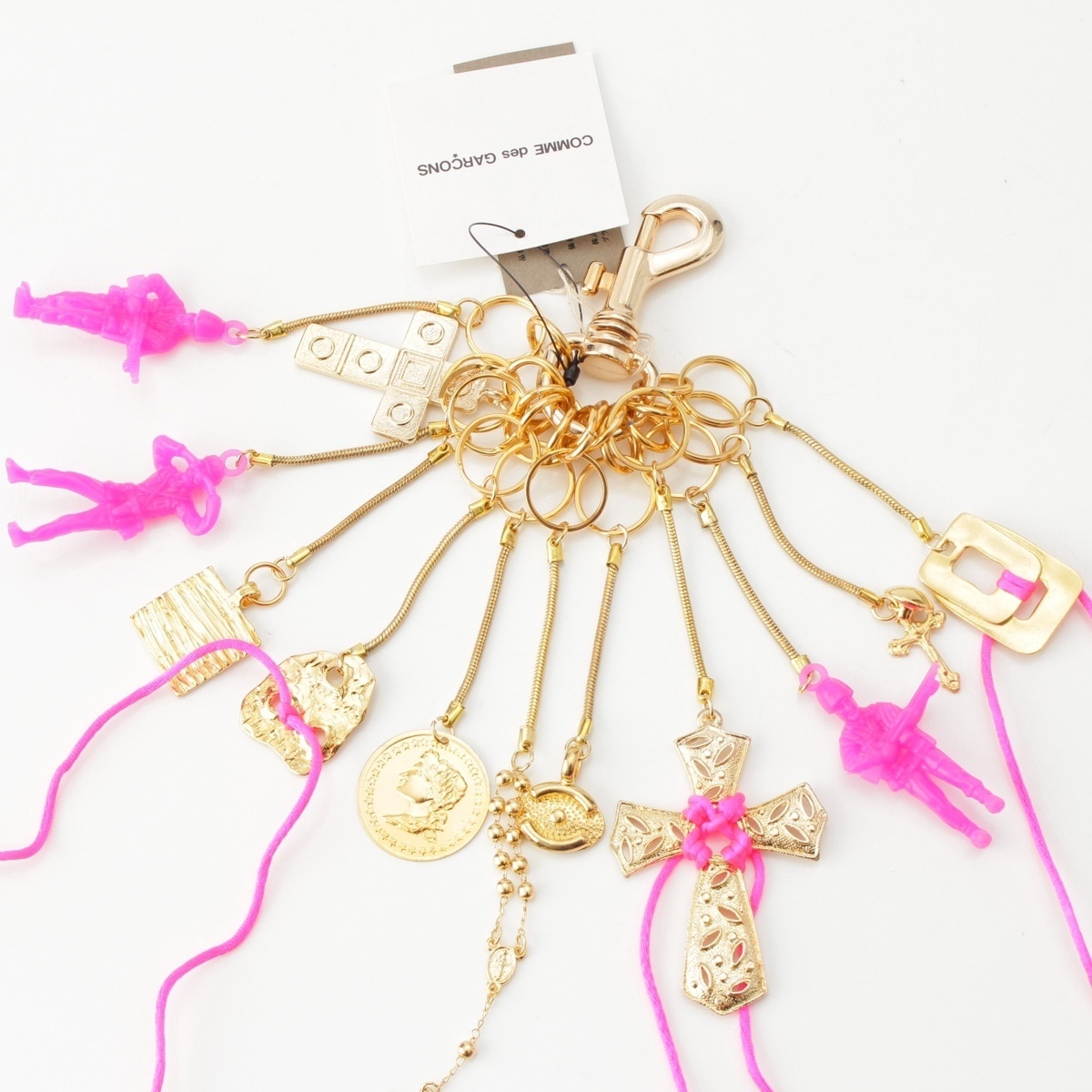 コムデギャルソンオムプリュス Judy Blame ジュディブレイム GP 兵隊 アクセサリー PO-K705-051-1-1 ピンク ゴールド【中古】_画像2