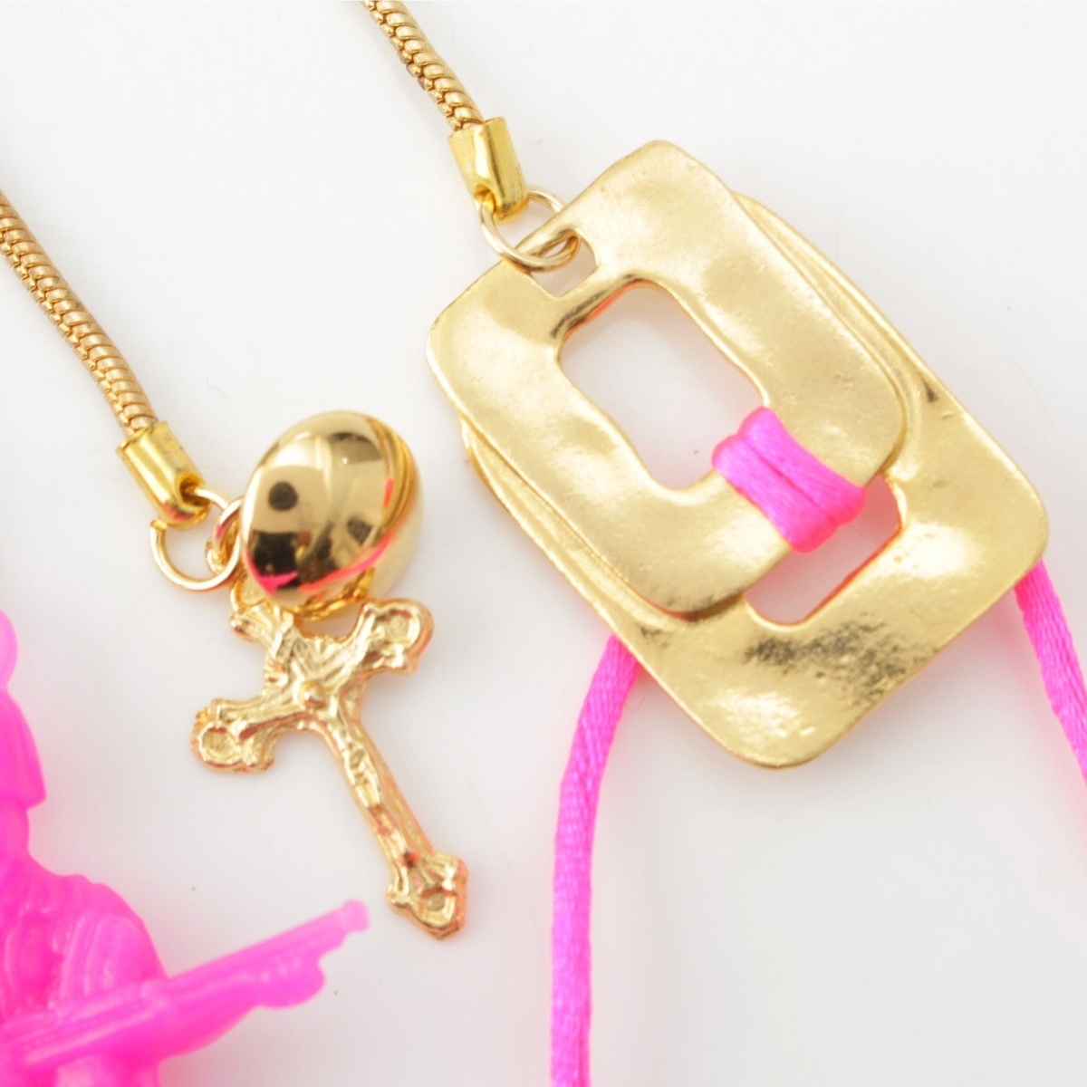 コムデギャルソンオムプリュス Judy Blame ジュディブレイム GP 兵隊 アクセサリー PO-K705-051-1-1 ピンク ゴールド【中古】_画像3