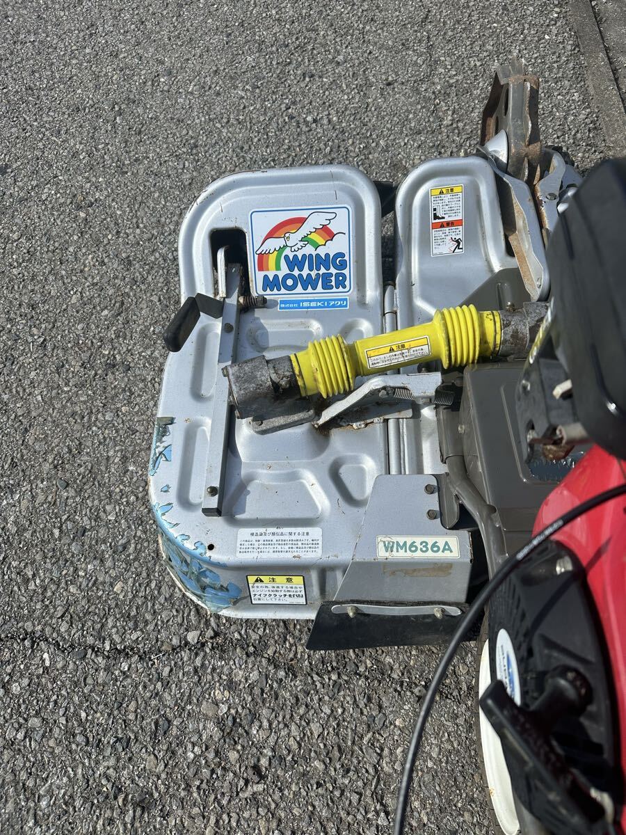 (動作確認済み)中古OLEC Wing Mower WM636A 2WDガソリンエンジン式溝刈り機、エンジンok!(発送可能)_画像3