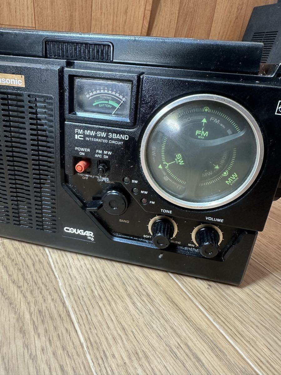 ( рабочее состояние подтверждено ) Vintage National Panasonic RF-855 COUGAR no.6 3 частота 9 транзистор короткие волны радио Showa Retro 