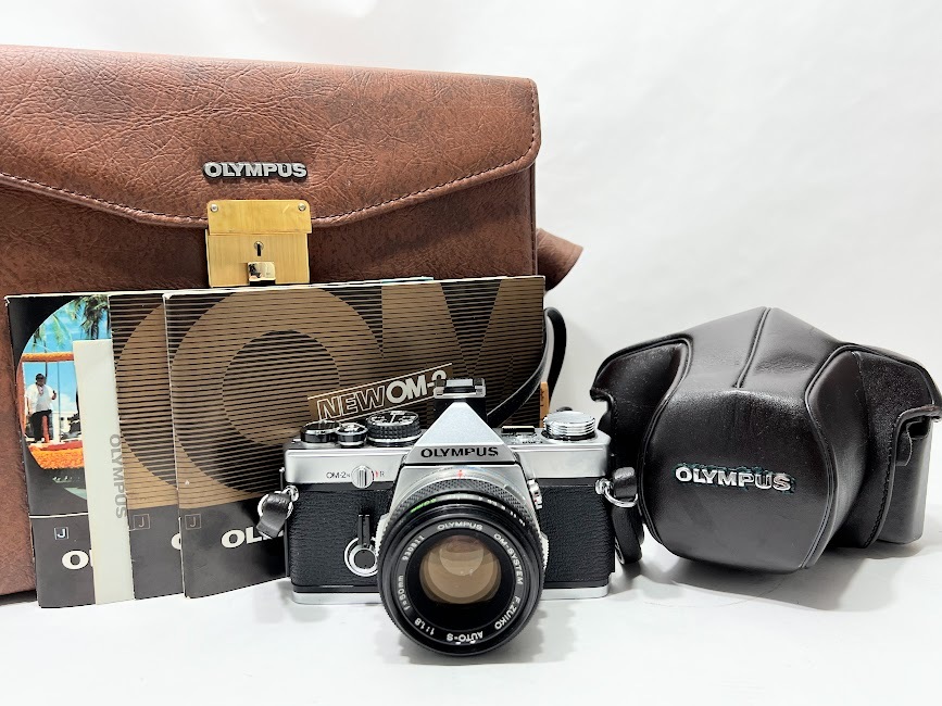 1円～ OLYMPUS オリンパス OM-2N ボディ レンズ OM-SYSTEM F.ZUIKO AUTO-S F1.8 50mm 一眼レフ フィルムカメラ 取扱説明書 ケース バッグ_画像1