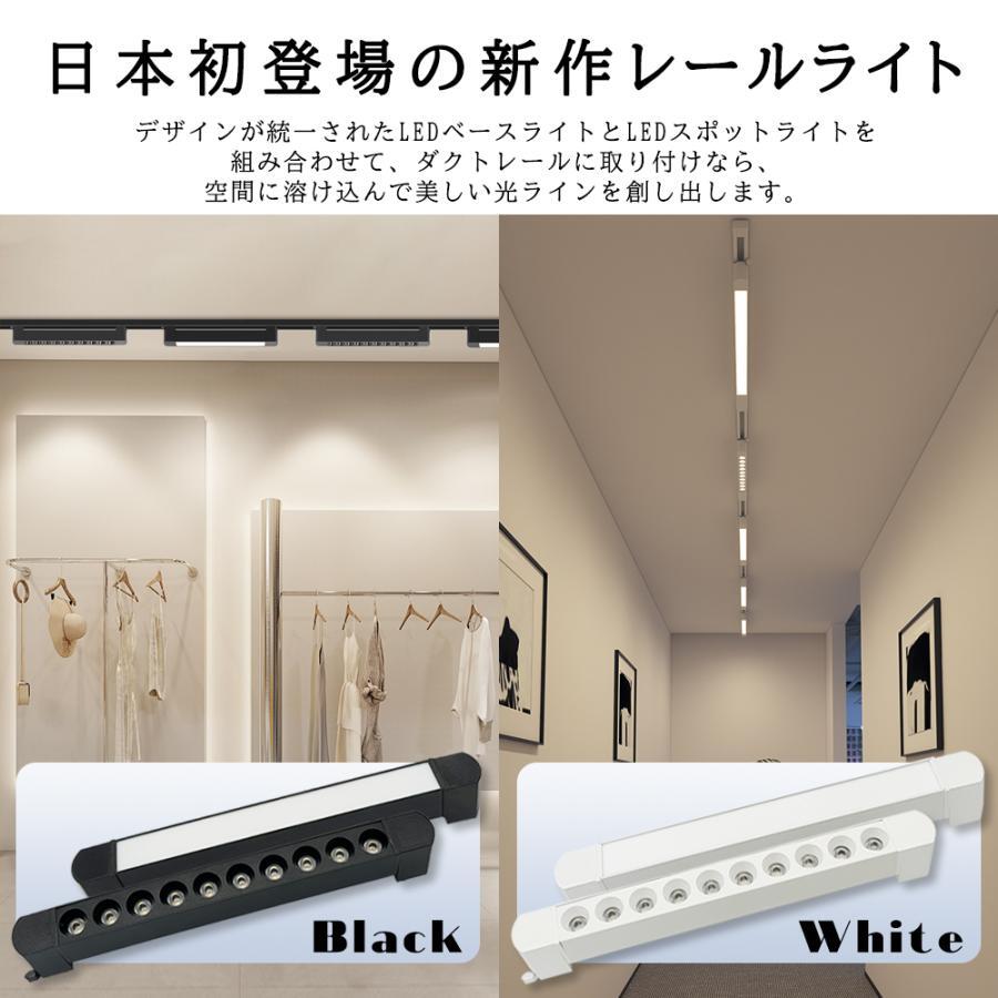 ダクトレール用照明 スポットライト レール照明 LEDベースライト 180°自由回転 器具一体型 取付簡単 天井照明長さ60cm_画像2
