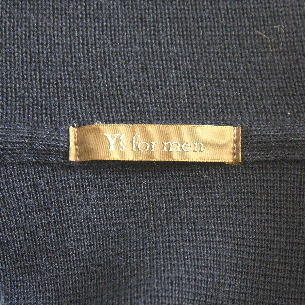 【美品】Y's for men【デザイン ウール ロング ニット】 YOHJI YAMAMOTO ヨウジヤマモト ワイズフォーメン ネイビー 25110433_画像2
