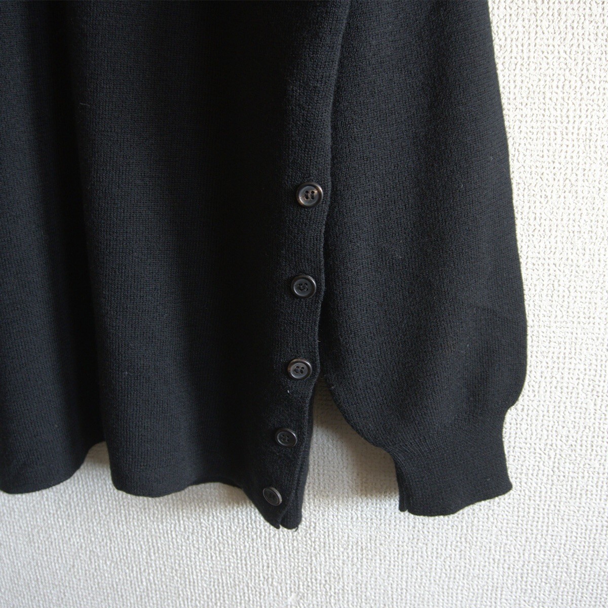 【美品】Y's for men【サイドスリット ウール ニット】 YOHJI YAMAMOTO ヨウジヤマモト ワイズフォーメン ブラック 25110434_画像5