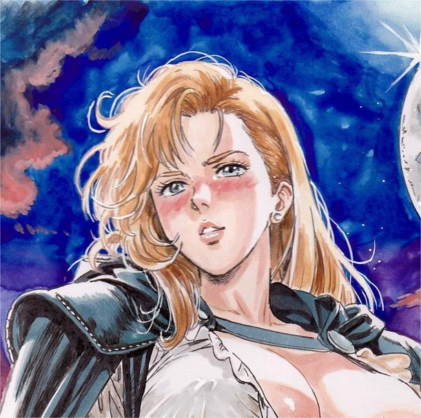 A4 ручные иллюстрации золотой . женщина женщина воитель sexy костюм топор кожа глянец чувство фэнтези способ 