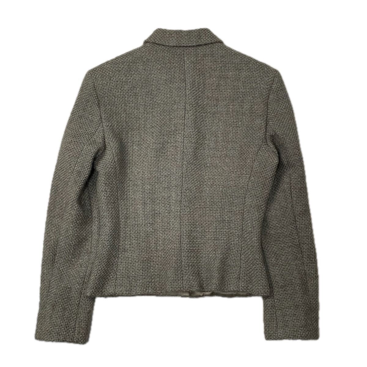 【イタリア製】ARMANI COLLEZIONI アルマーニコレッツィオーニ テーラードジャケット ショート丈 レディース 38サイズ_画像3