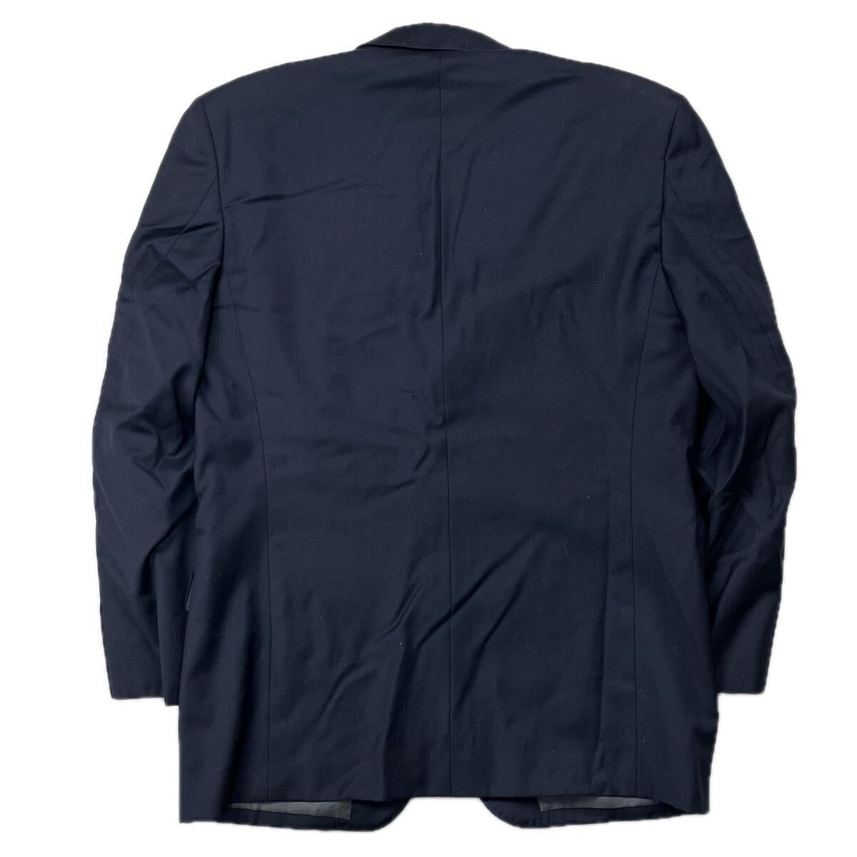 christian dior クリスチャンディオール VINTAGE シングル テーラードジャケット 紺 ビジネス スーツ ブレザー 紳士　 ウール Mサイズ相当_画像2