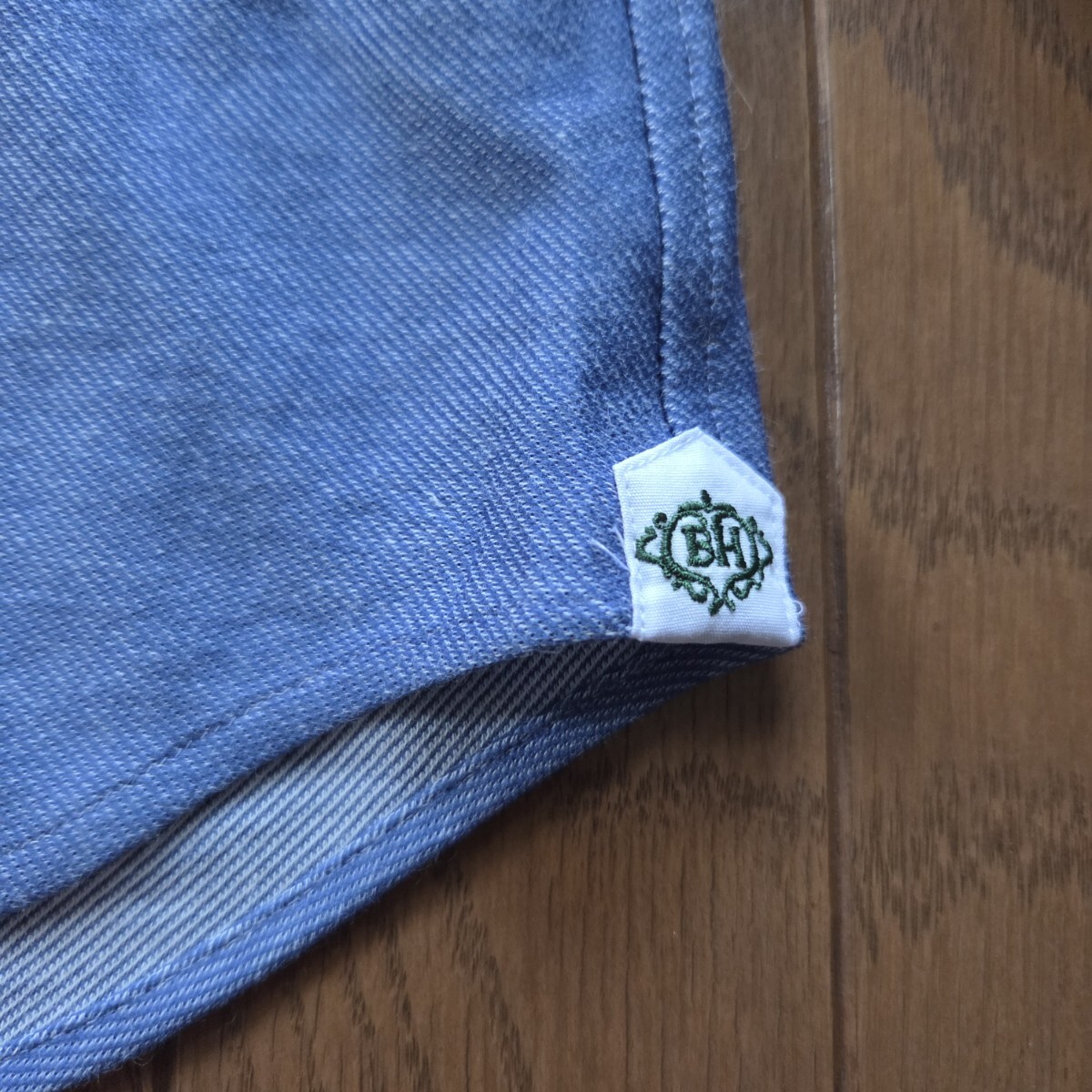 【美品】 BEAMS HEART ビームスハート シャツ ワイシャツ ブルー Mサイズ_画像2