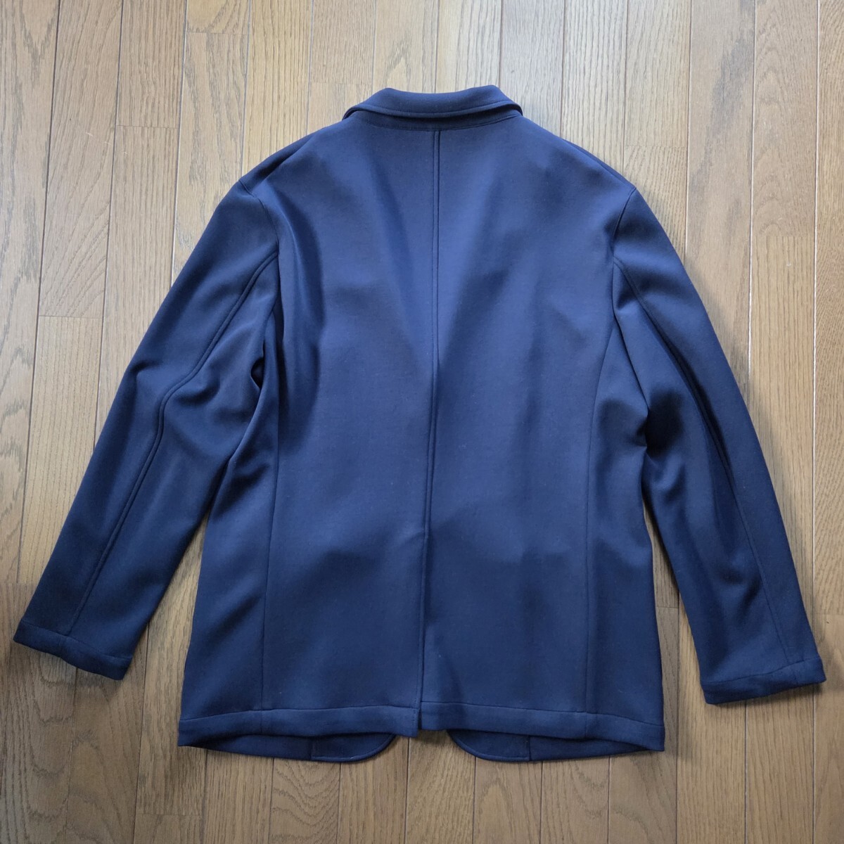 【新品未使用】 THE SHOP TK ザ ショップ ティーケー ソフト ダンボール テーラードジャケット ネイビー Lサイズ_画像3