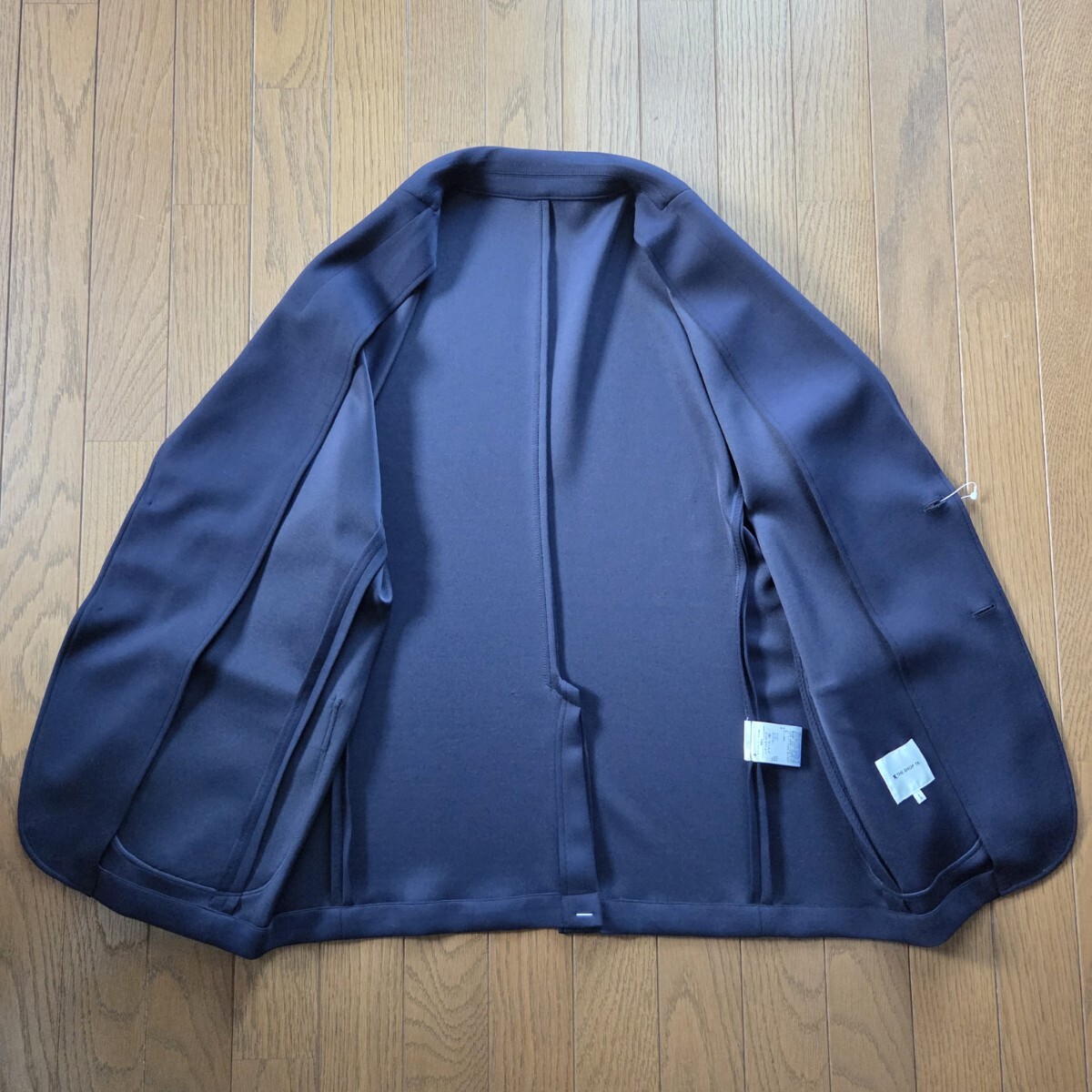 【新品未使用】 THE SHOP TK ザ ショップ ティーケー ソフト ダンボール テーラードジャケット ネイビー Lサイズ_画像4