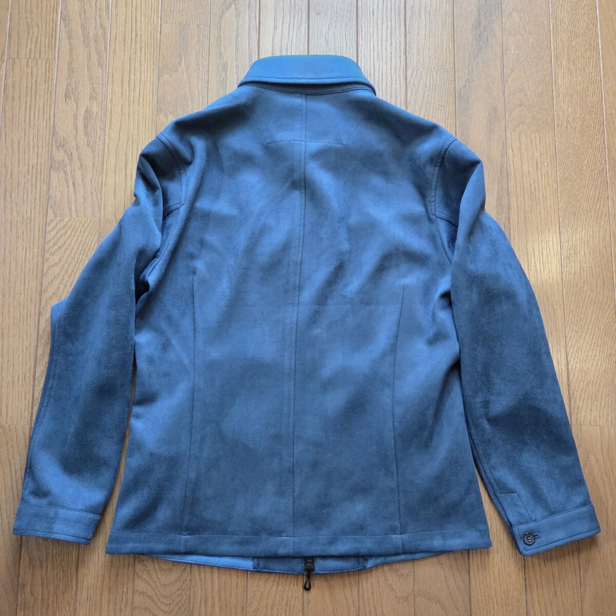 【新品未使用】 NICOLE Selection ニコル セレクション フェイク スエード ジャケット ブルー Lサイズ 48_画像5