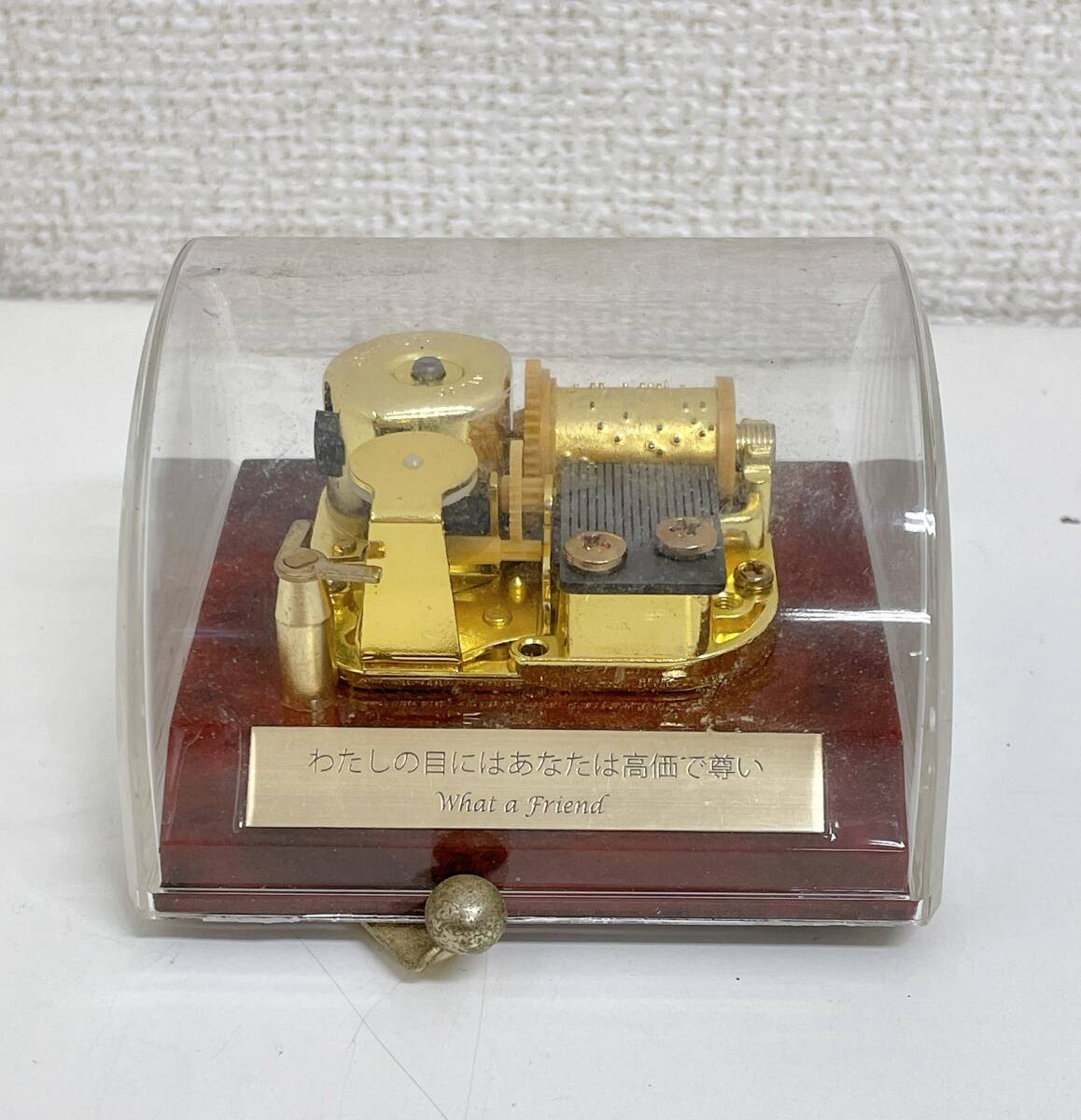 [Sankyo солнечный kyo-18. музыкальная шкатулка [ хлопчатник .. глаз . вы. высокая цена ...]What a Friend/..*/ предметы интерьера /A710-333