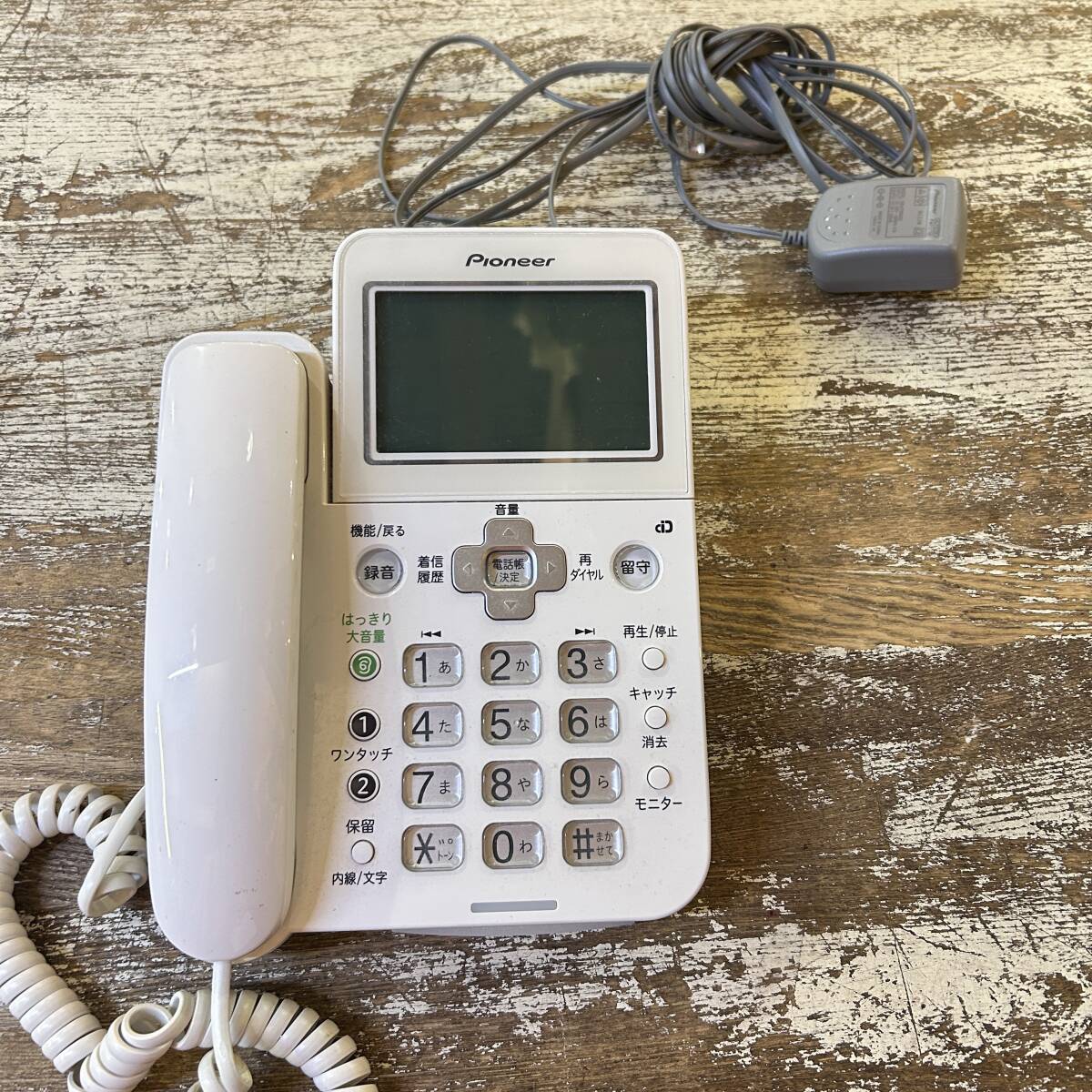 PIONEER / パイオニア 電話機本体 TF-LU172 ホワイト 家庭用 通電確認済み USED_画像1
