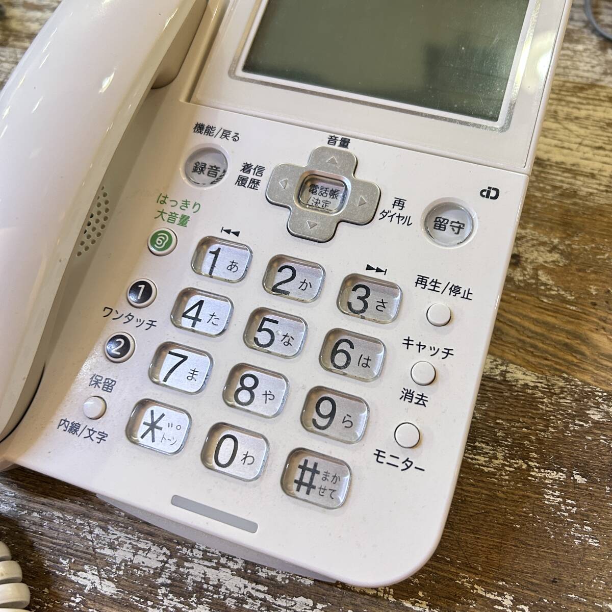 PIONEER / パイオニア 電話機本体 TF-LU172 ホワイト 家庭用 通電確認済み USED_画像2