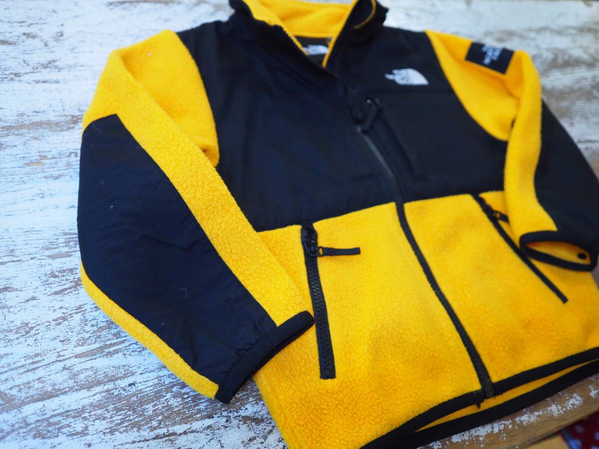 ◆THE NORTH FACE ノースフェイス イエロー×ブラック デナリ フリース 110cm NAJ71943◆_画像4