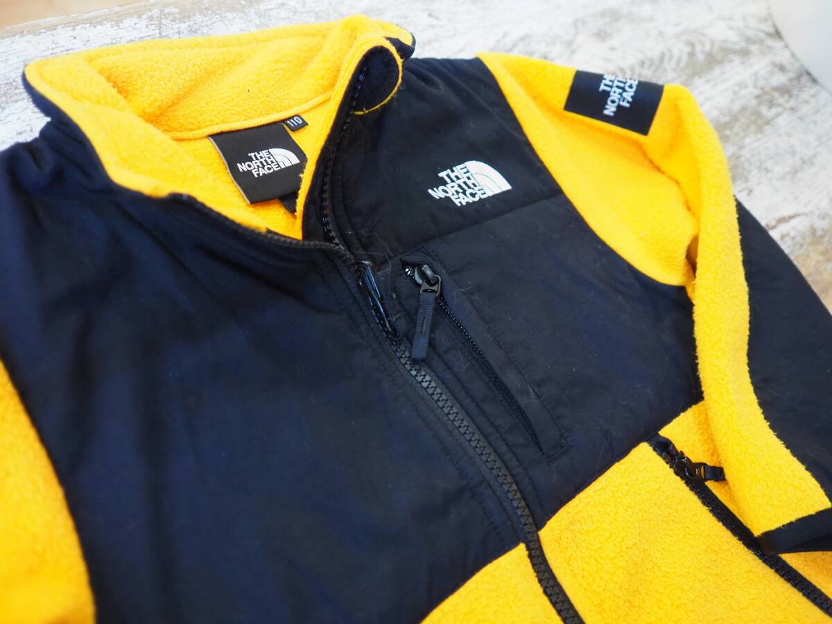 ◆THE NORTH FACE ノースフェイス イエロー×ブラック デナリ フリース 110cm NAJ71943◆_画像3