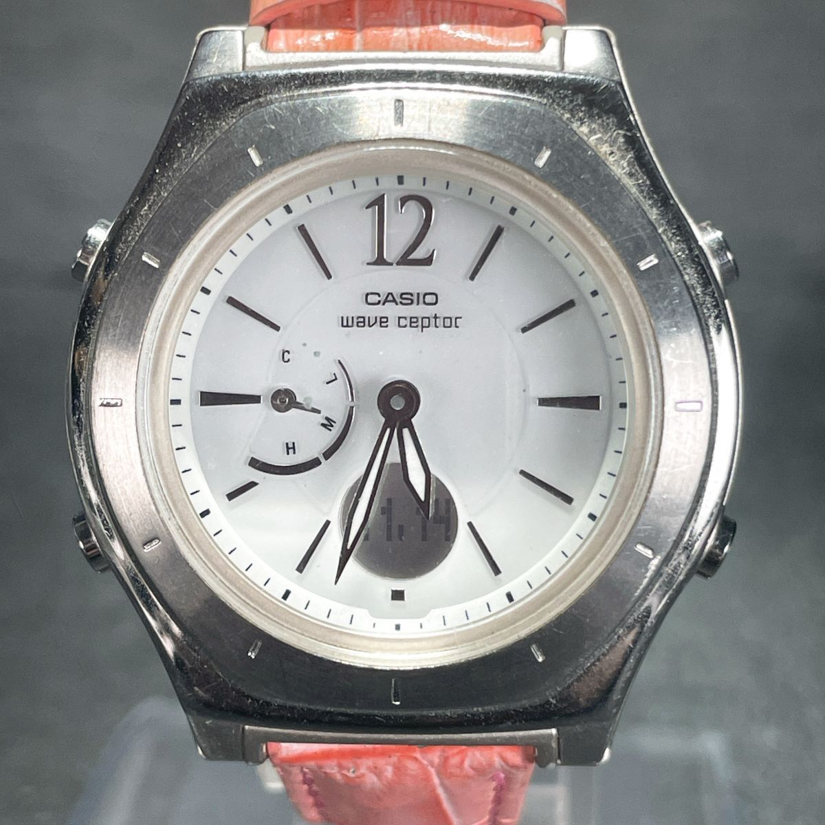 CASIO カシオ WAVE CEPTOR ウェーブセプター マルチバンド6 LWA-M160L-4AJF 腕時計 アナデジ 電波ソーラー タフソーラー 動作確認済み_画像1