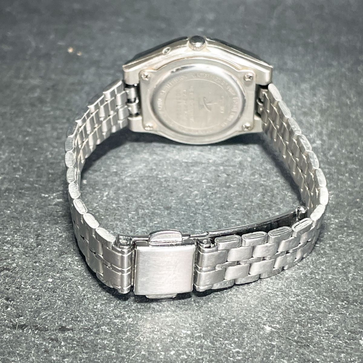 美品 CASIO カシオ WAVE CEPTOR ウェーブセプター LWQ-10DJ-7A2JF 腕時計 アナログ 電波ソーラー 3針 カレンダー メタルバンド 動作確認済_画像5