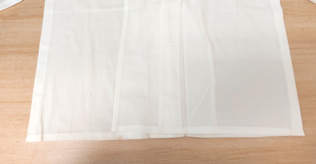 新品 保管品 水取り着 襦袢 和服 和装 着物 羽織 装束 衣装 袈裟 法衣 法要 小道具 舞台 歴史 神社 寺院 仏具 仏教 神道 儀式 神職 白 無地_画像8