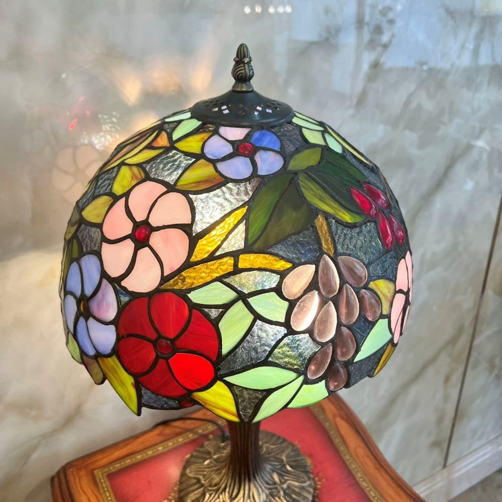 [LED имеется!] красивый дизайн витражное стекло изделия из стекла LED настольный свет настольная подставка настольный светильник подставка свет настольное освещение дешевый 