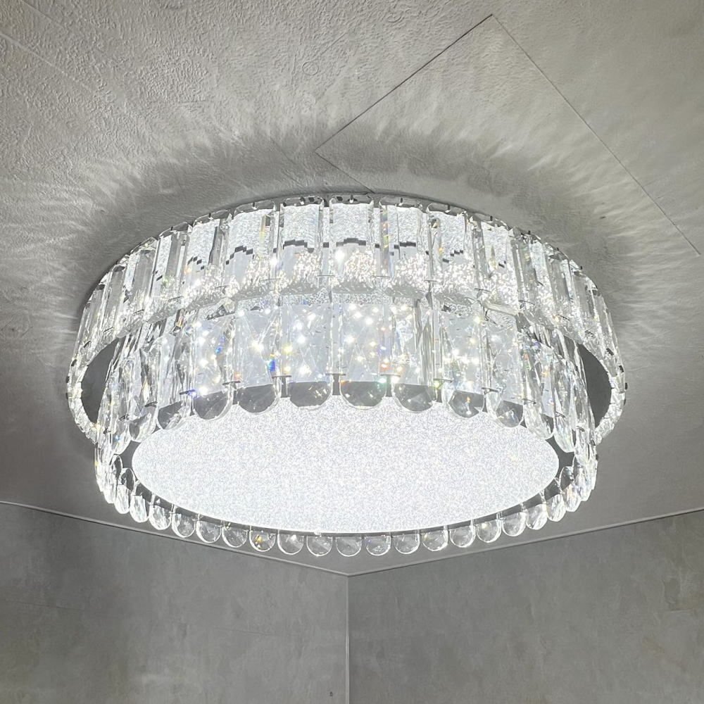 【LED付き！】クリスタルシャンデリア 調光＆調色 リモコン付 LED リビング モダン 照明 天井照明 安い おしゃれ 直灯 洋室 6畳 8畳 豪華_画像9