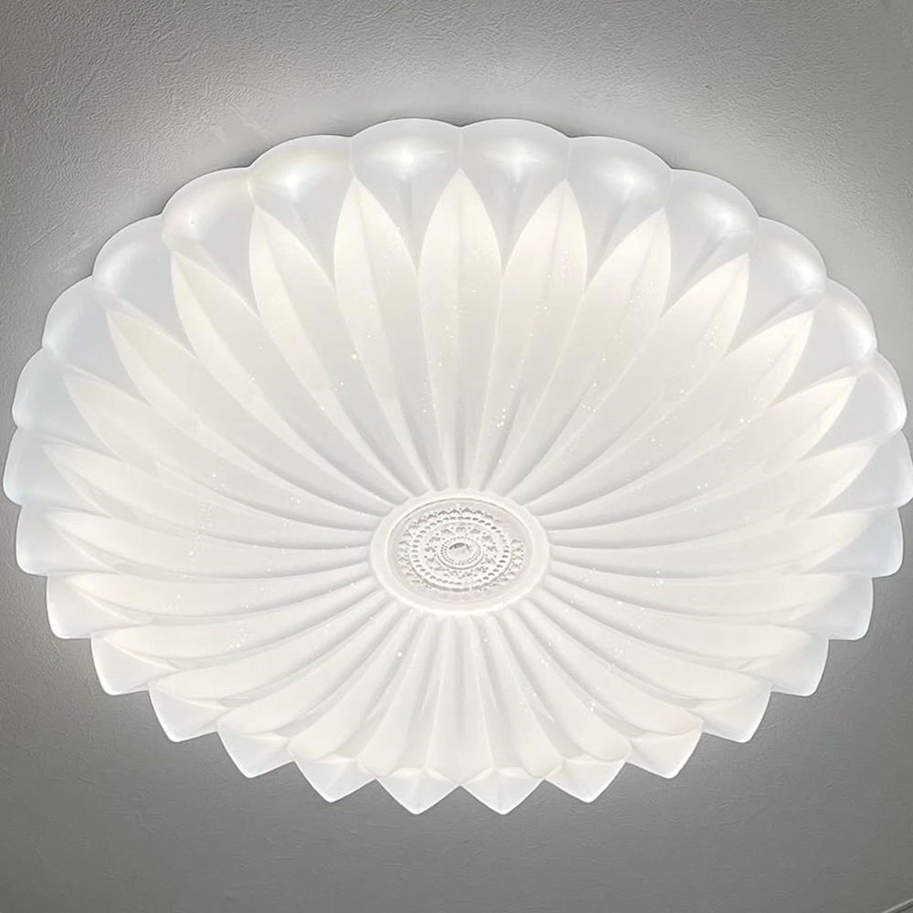 【LED付き】 新品 シーリングライト リモコン付 LED 調光＆調色タイプ PSE認定 綺麗なデザイン 送料無料 led 安い 北欧 アンティーク_画像2