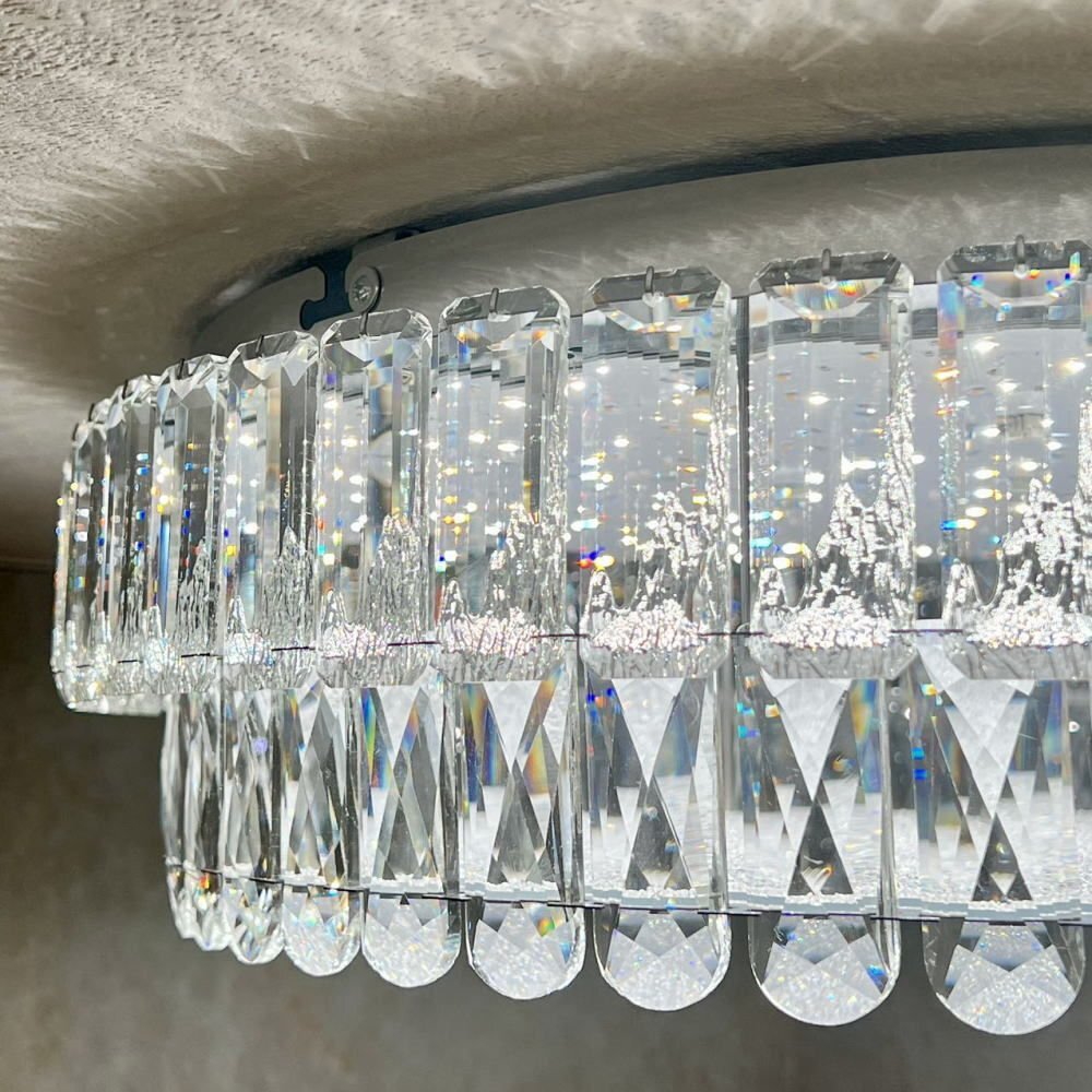 【LED付き！】クリスタルシャンデリア 調光＆調色 リモコン付 LED リビング モダン 照明 天井照明 安い おしゃれ 直灯 洋室 6畳 8畳 10畳_画像6