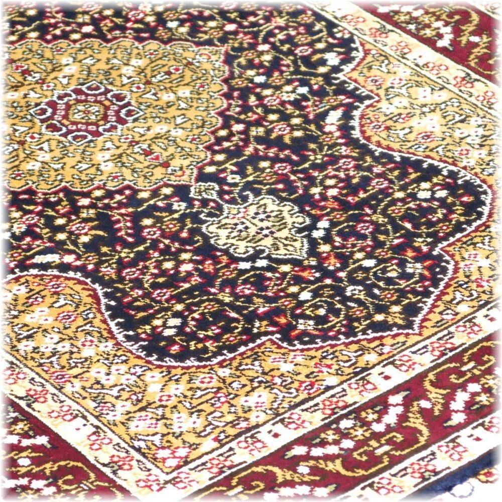 ペルシャ絨毯 絨毯 安い シルク ラヴ 段通 玄関マット マット ラグ【送料無料！】新品 1点物 手工芸 天然シルク イーストペルシャ 段通絨毯_画像8