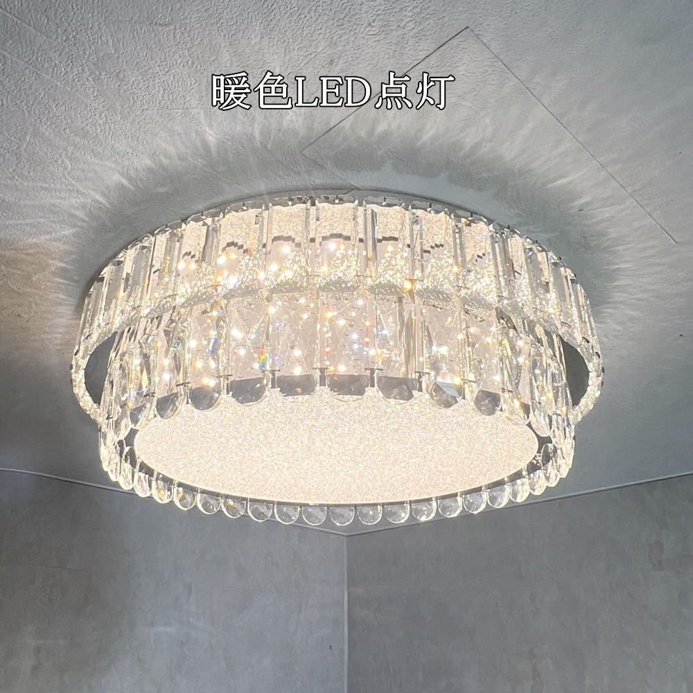 【LED付き！】クリスタルシャンデリア 調光＆調色 リモコン付 LED リビング モダン 照明 天井照明 安い おしゃれ 直灯 洋室 6畳 8畳 豪華_画像6