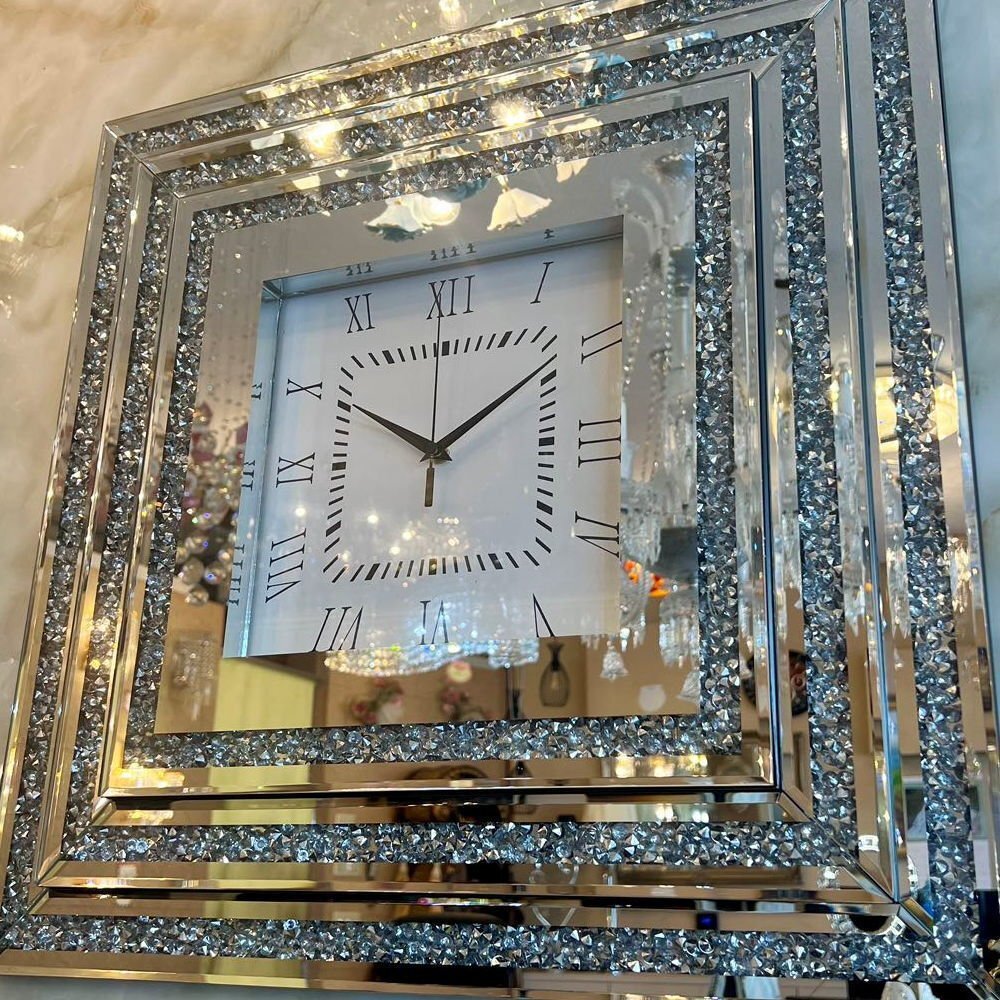 【送料無料！】豪華なデザイン ミラー装飾 壁掛け時計 時計 壁掛け 壁掛け時計 ウォッチ 壁時計 ウォールクロック 安い 北欧 アンティーク_画像4