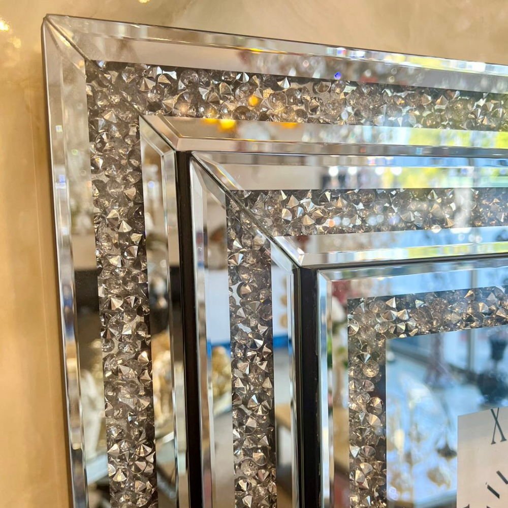 【送料無料！】豪華なデザイン ミラー装飾 壁掛け時計 時計 壁掛け 壁掛け時計 ウォッチ 壁時計 ウォールクロック 安い 北欧 アンティーク_画像5