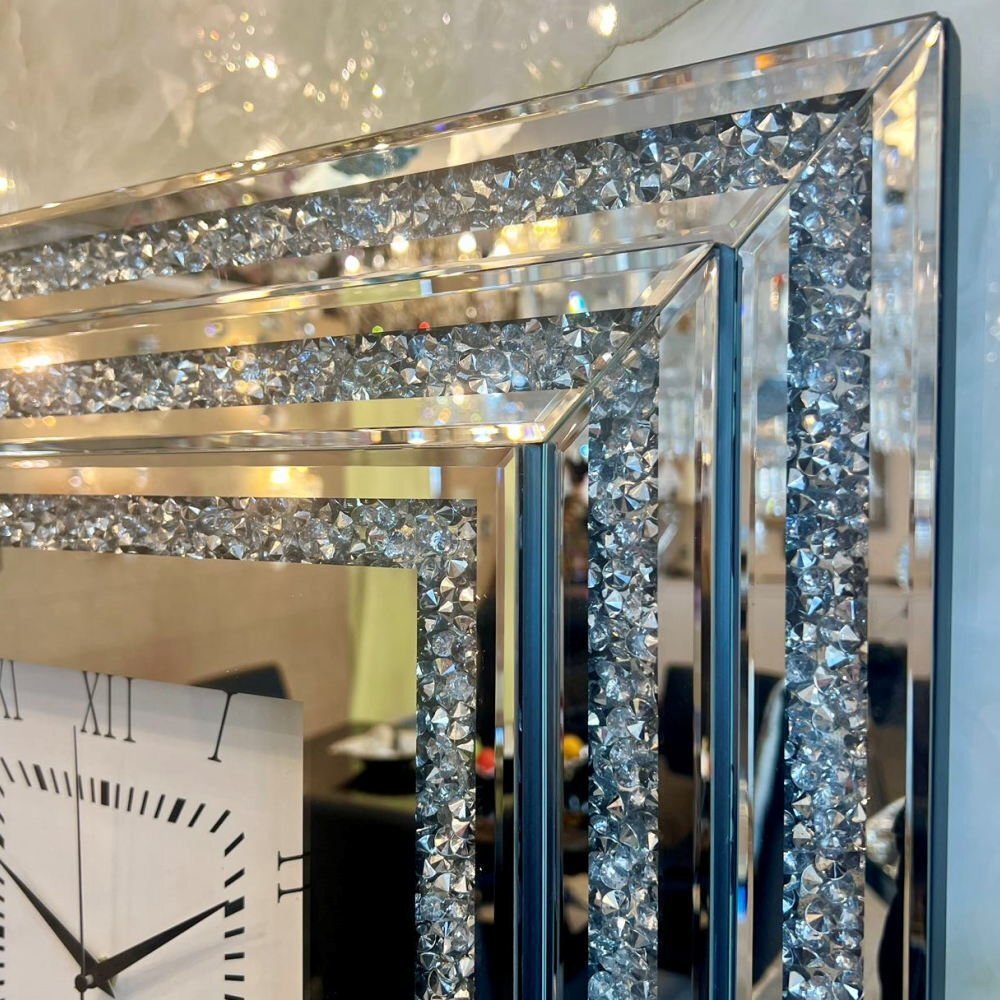 【送料無料！】豪華なデザイン ミラー装飾 壁掛け時計 時計 壁掛け 壁掛け時計 ウォッチ 壁時計 ウォールクロック 安い 北欧 アンティーク_画像6